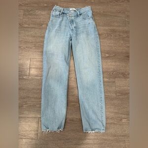 A&F High Rise Dad Crossover Jeans